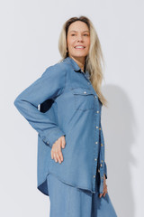 Mid Denim Tencel Vintage Shirt