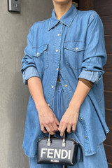Mid Denim Tencel Vintage Shirt