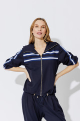Navy Luxe Street Jacket