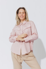 Pink Angle Pocket Shirt