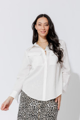 White Angle Pocket Shirt