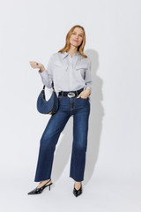Blue Angle Pocket Shirt