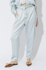 Pale Blue Paperbag Pants
