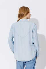 Chambray Cowboy Stud Shirt