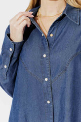 Dark Denim Cowboy Shirt