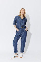 Dark Denim Cowboy Shirt