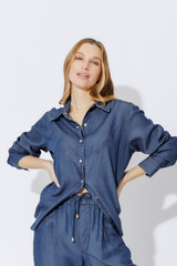 Dark Denim Cowboy Shirt