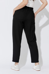Black Euro Paperbag Pant