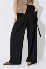 Black Euro Wrap Pant