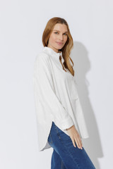 White Cotton Milan Blogger Shirt