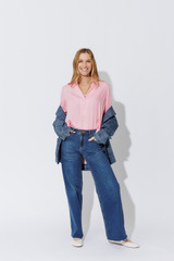 Peony Silky Milan Blogger Shirt