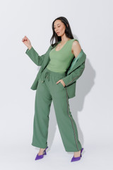 Sage Stripe Sport Pant