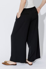 Black Euro Side Tie Pant