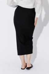 Black Double Layer Tube Skirt