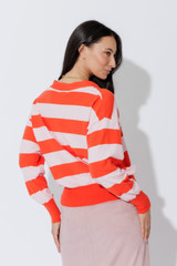 Pink/Red Stripe Cardi