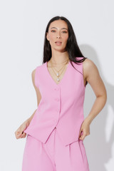 Pink Euro Tailored Vest