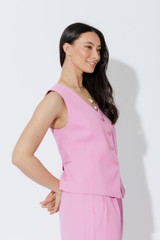 Pink Euro Tailored Vest