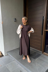 Chocolate Tencel Miracle Dress