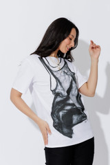 White Sheer Dress T-Shirt