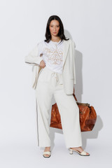 White Embroidery T-Shirt