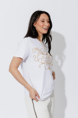 White Embroidery T-Shirt