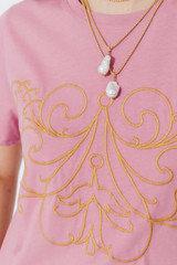 Rose Embroidered T-Shirt