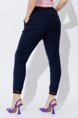 Navy Tencel Weekend Pant