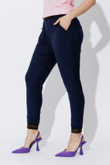 Navy Tencel Weekend Pant