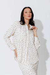 Ivory Spot Angle Pocket Shirt
