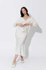 Ivory Spot Angle Pocket Shirt