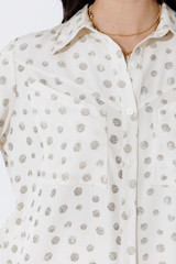 Ivory Spot Angle Pocket Shirt