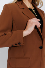 Espresso Euro Boyfriend Blazer