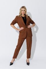 Espresso Euro Paperbag Pant