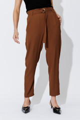 Espresso Euro Paperbag Pant
