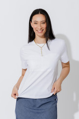 White Bustier T-Shirt