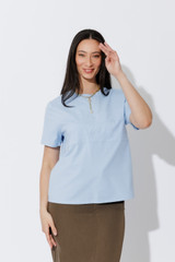 Blue Bustier T-Shirt