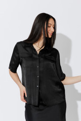 Black Silky Shirt