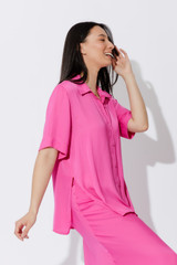 Pink Silky Shirt