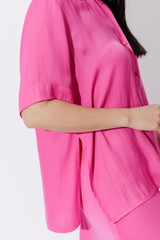 Pink Silky Shirt