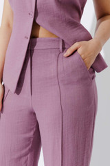 Berry Lyocell Pintuck Pants