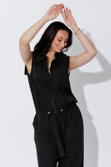 Black Tencel Sport Vest