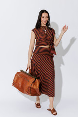 Tan/Navy Stripe Harlow Top