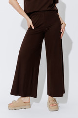 Chocolate Tencel Wide Leg Pant