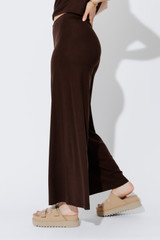 Chocolate Tencel Wide Leg Pant