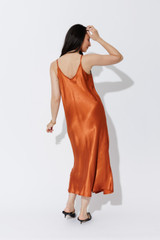 Rust Gloss Bias Dress Rust Gloss Bias Dress