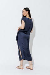Navy Silky Harlow Dress Navy Silky Harlow Dress