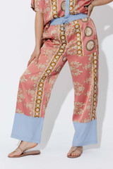 Coral Contrast Pant