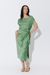 Green Silky Harlow Dress