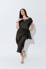 Milk/Black Harlow Dress