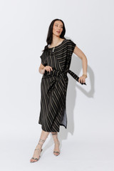Milk/Black Harlow Dress